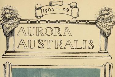 frontispiece of Aurora Australis 20th century book